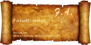Faludi Antal névjegykártya